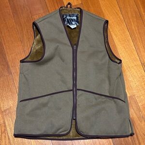 Barbour Men's Brown warm pile lining Vest